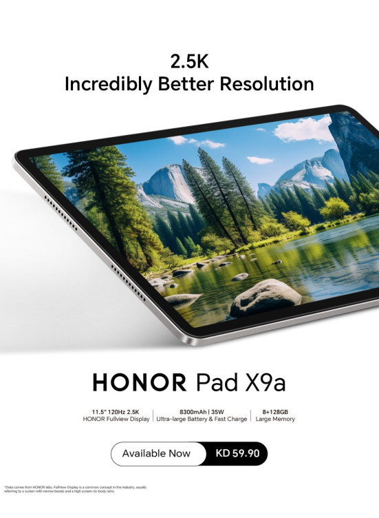 متوفر الآن - HONOR Pad X9a
