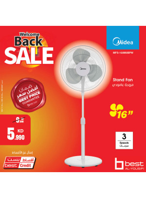 Welcome Back Sale on Fans