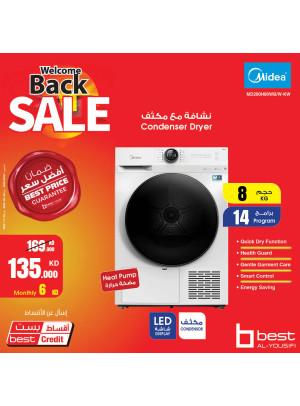 Welcome Back Sale on Condenser Dryer