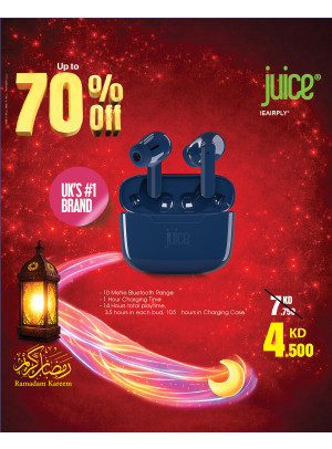 عروض رمضان على سماعات Juice وشواحن وكابلات