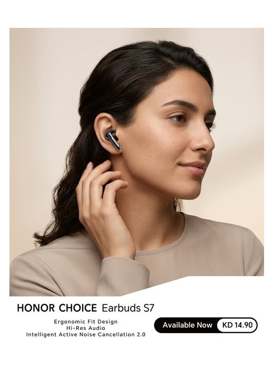متوفر الآن - HONOR CHOICE Earbuds S7