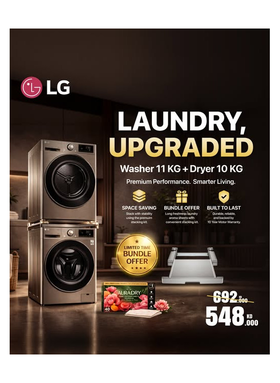 Available now - LG Front Load Washer