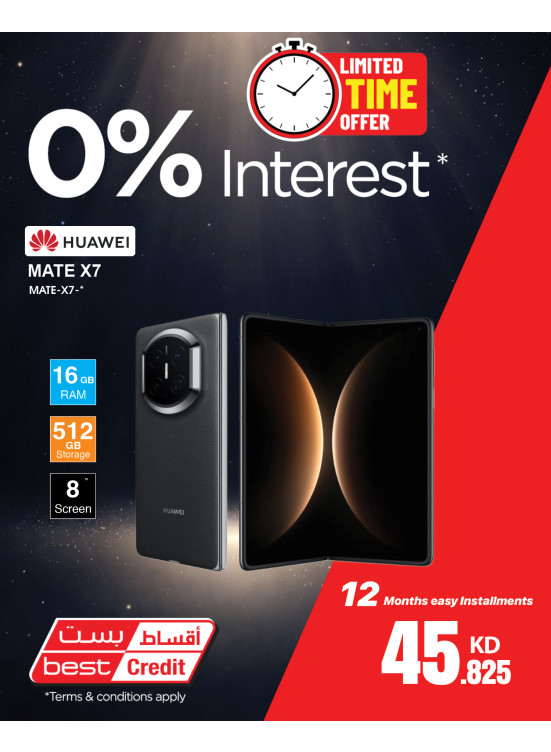 0% Interest On Huawei Devices
