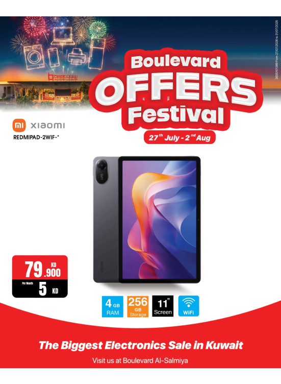 Boulevard Offers Festival On iPads & Tablets