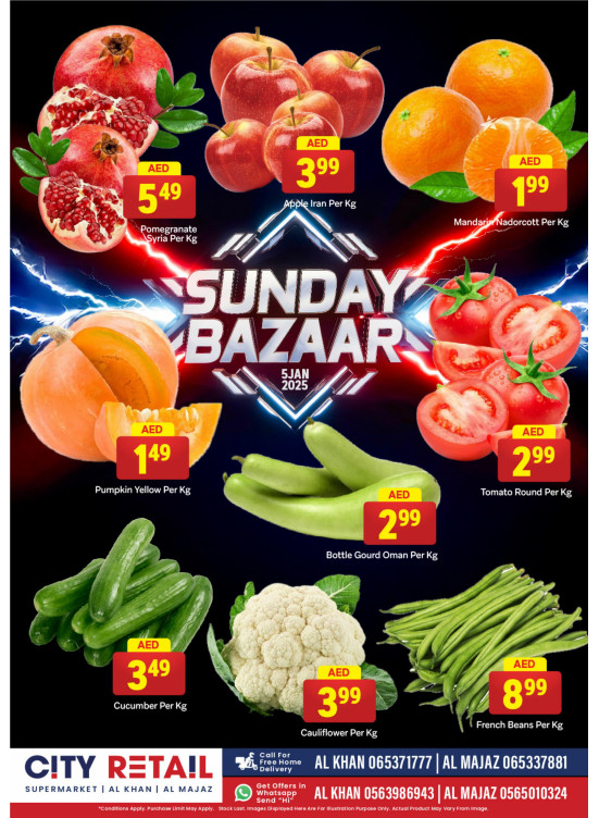 Sunday Bazar - Al Khan & Al Majaz, Sharjah