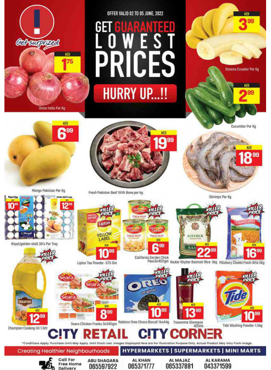 Lowest Prices from City Retail until 6th June City Retail UAE Offers