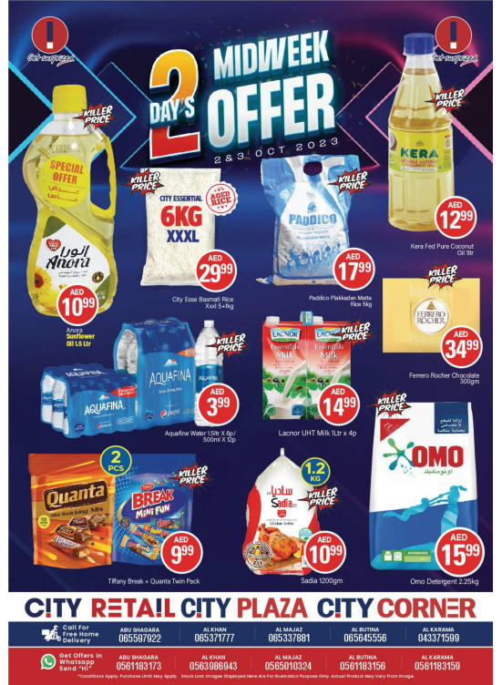 Midweek Offers