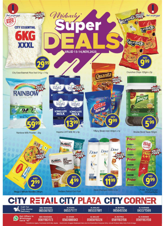 Midweek Deals