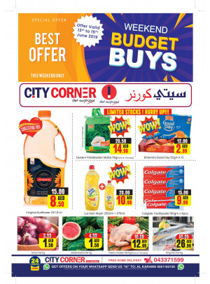 Weekend Budget Buys - City Corner Super Market Al Karama