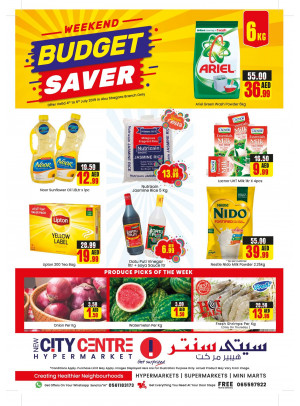 Weekend Budget Savers - New City Centre Hypermarket Abu Shagara