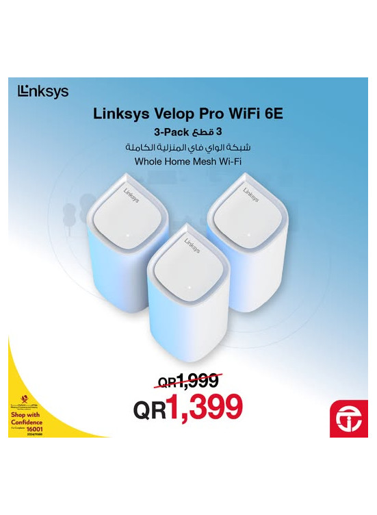 Great Price on Linksys Velop Pro 6E Mesh Router