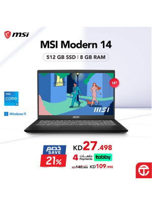 خصم 21% على لابتوب MSI Modern