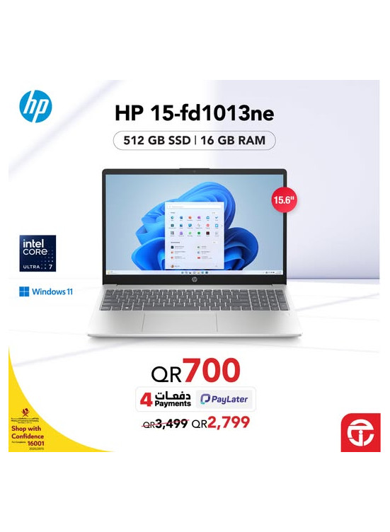 Great price on HP 15-fd1013ne Laptop