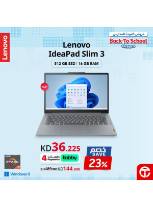 Save 23% on Lenovo IdeaPad Slim 3 Laptop