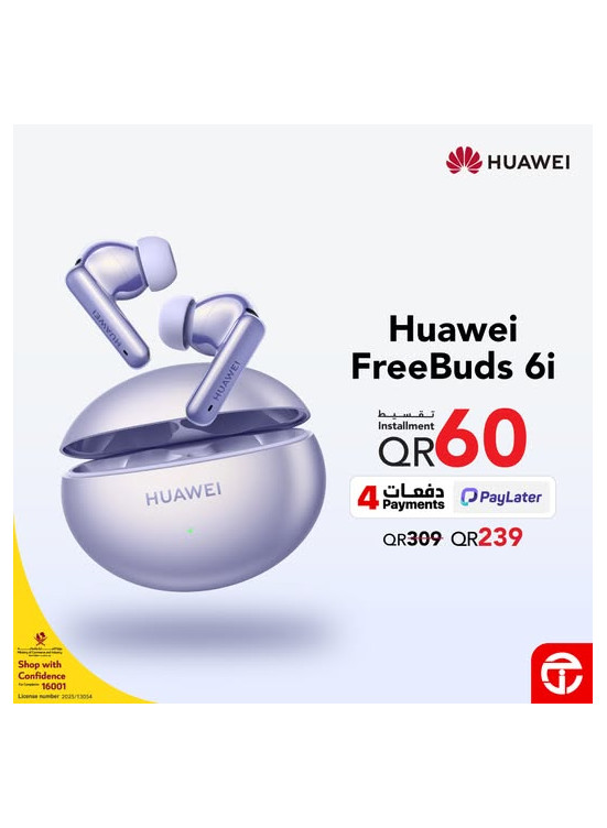 Best Deals on Huawei FreeBuds 6i Earbuds