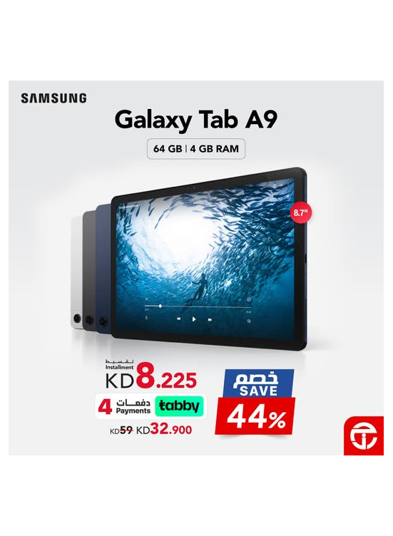 Save up to 44% on Samsung Galaxy Tab A9