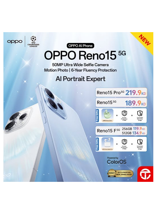 عروض على OPPO Reno15