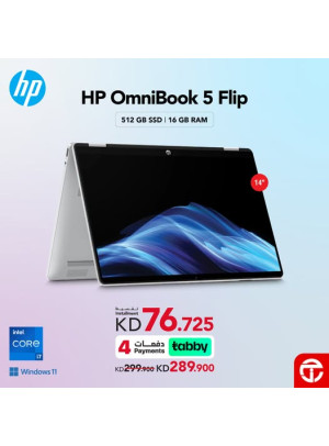 Get HP OmniBook 5 Flip 2-in1 Laptop