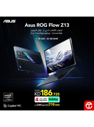 Save KD 30 on Asus ROG Flow Z13 2-in-1 Gaming Laptop