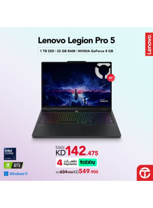 Save KD 55 on Lenovo Legion Pro 5 gaming laptop