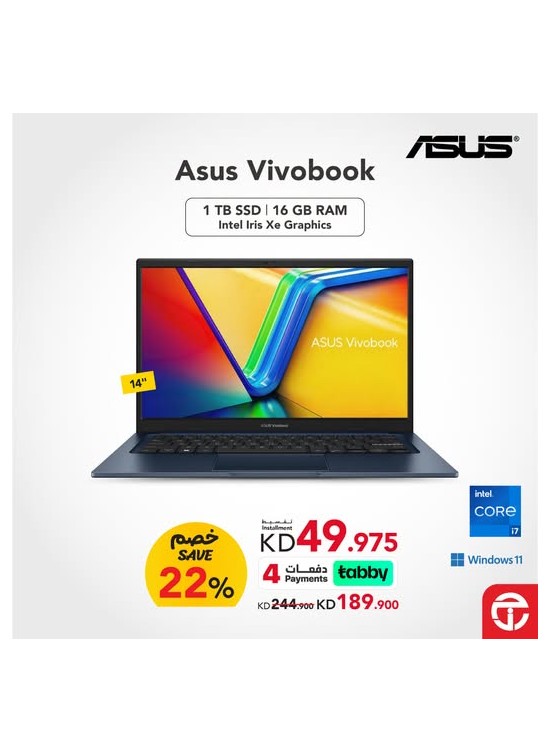 Save 22% on Asus Vivobook laptop