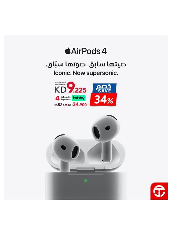 Save 34% on Air Pods 4