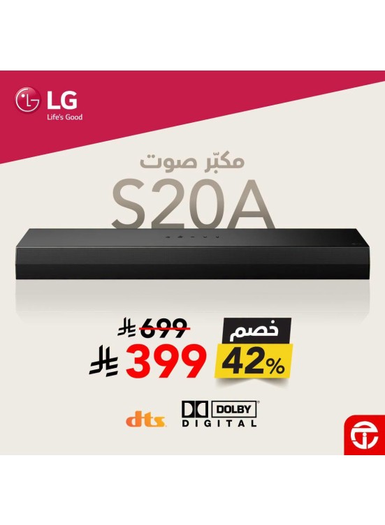 Save 42% on LG S20 A Soundbar