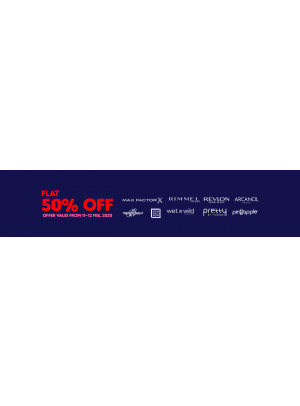 Flat 50% Off on Makeup