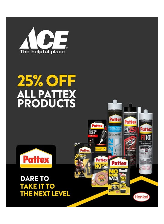 Enjoy 25% OFF on all Pattex products