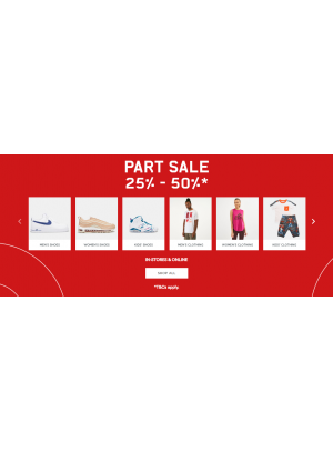 Part Sale 25% - 50%