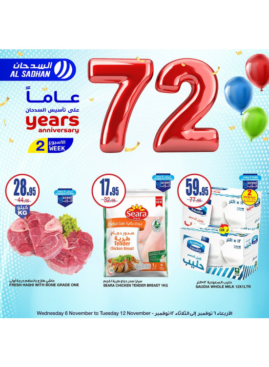 عروض الذكرى السنوية 72، العدد الثانى