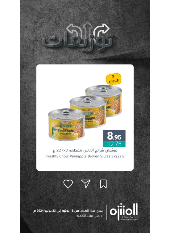 العروض الأسبوعية، العدد السابع