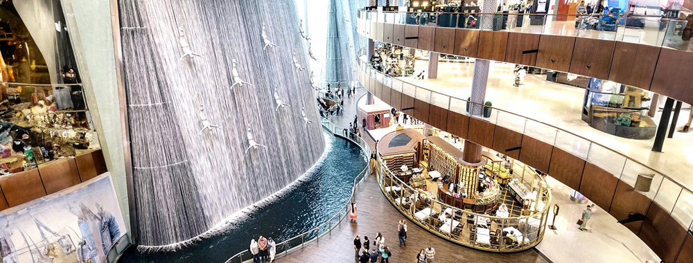 Dubai Mall Waterfall