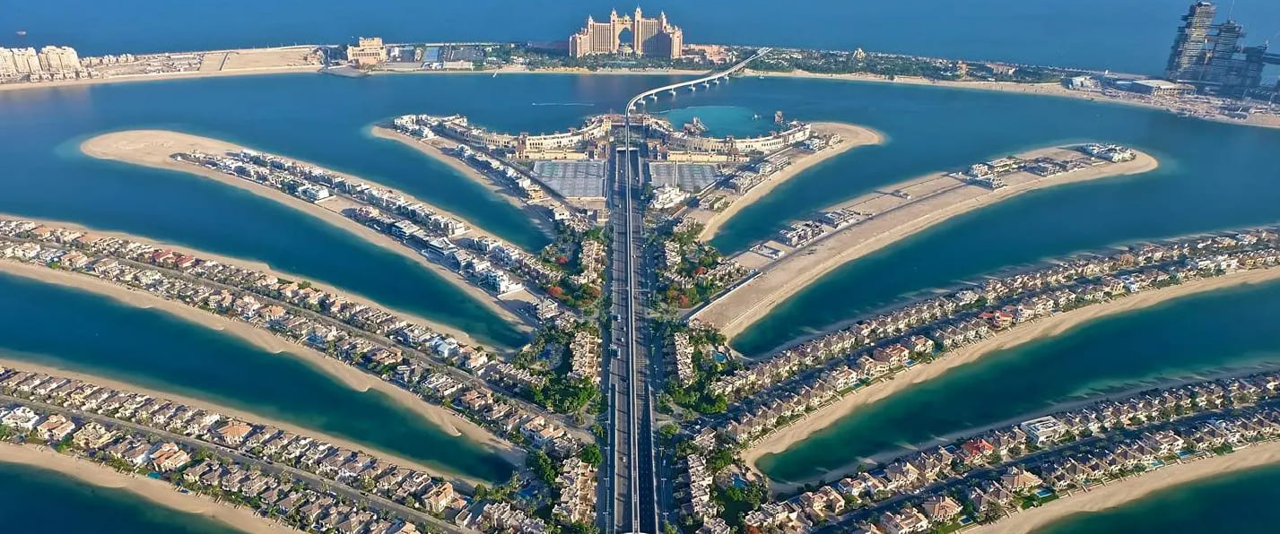 The Viewing Point Dubai Creek Harbour free skyline viewing deck bridge over water