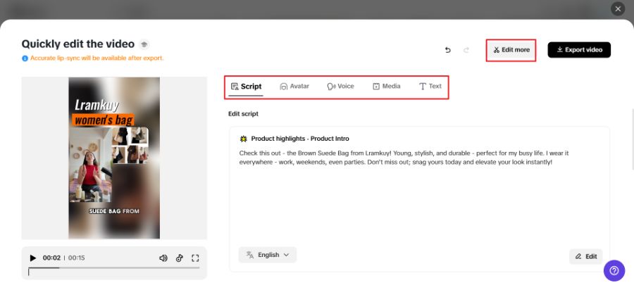 Step 2: Customize your video