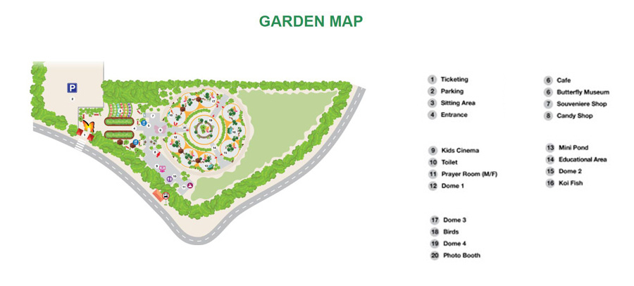 Entry fees and visits to the Butterfly Garden in Dubai