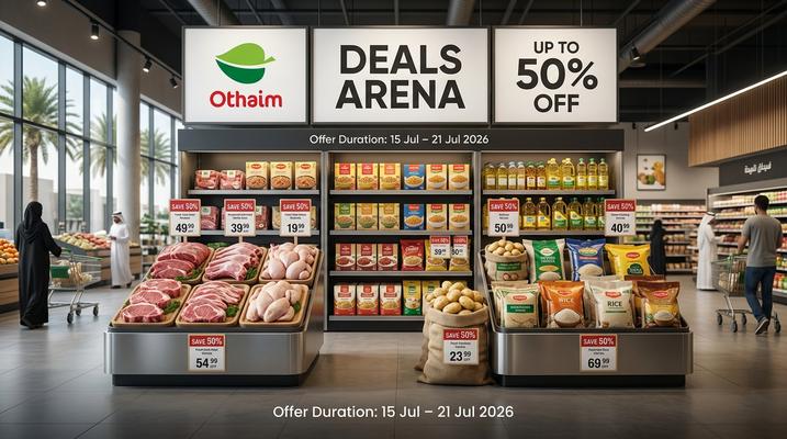 Abdullah AlOthaim Markets Deals Arena: Up to 50% Off in Saudi Arabia & UAE – 15–21 July 2026