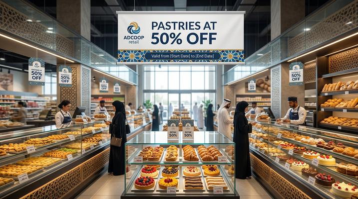 عروض جمعية أبوظبي التعاونية: خصم 50% على المعجنات والحلويات حتى 30 يونيو 2026 في الإمارات