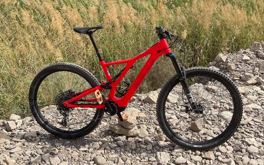 rider on an e-bike at Hatta Wadi Hub mountain trails