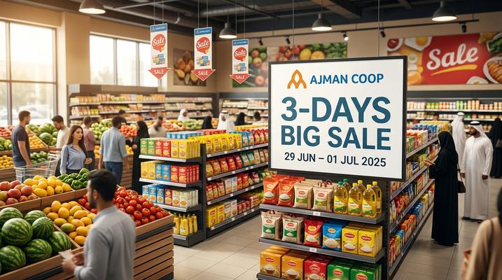 Ajman Coop 3-Days Big Sale – Best Deals in Ajman, UAE (29 Jun – 1 Jul 2026)