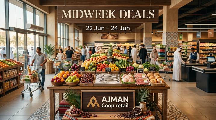 Ajman Coop Midweek Deals: Best Offers in Ajman, UAE (22-24 Jun 2026)
