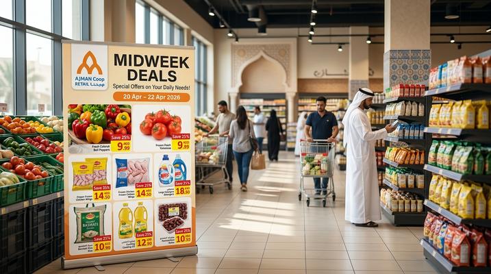 Ajman Coop Midweek Deals in Ajman, UAE – 20 to 22 April 2026