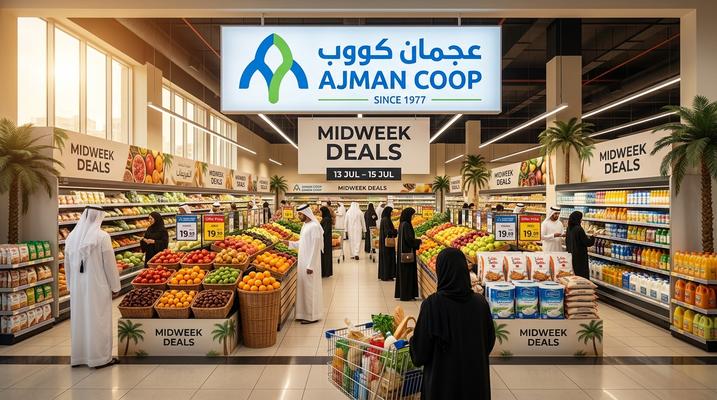 عروض منتصف الأسبوع من تعاونية عجمان في الإمارات (13-15 يوليو 2026)