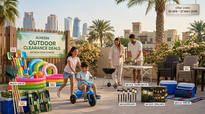 Al Meera Hypermarket Outdoor Clearance Deals in Doha and Al Khor, Qatar (30 Apr – 27 May 2026)