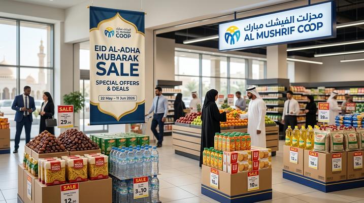 Al Mushrif Coop Eid Al-Adha Mubarak Sale: Huge Discounts in Abu Dhabi UAE (24 May – 11 Jun 2026)