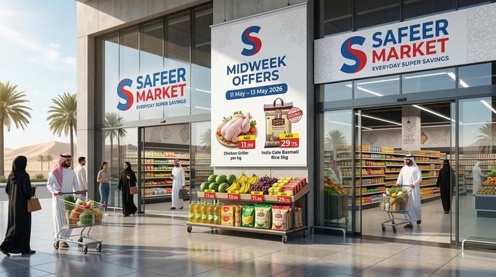 Al Safeer Hypermarket Midweek Offers in Kuwait City & Ahmadi, UAE – 11-13 May 2026