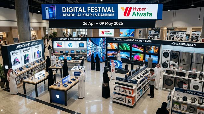 Al Wafa Hypermarket Digital Festival Offers in Riyadh, Al Kharj & Dammam – Apr 25 to May 9, 2026