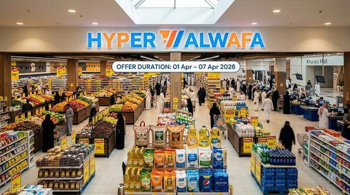 عروض الوفاء هايبرماركت في الرياض السعودية من 1 حتى 7 أبريل 2026 - خصومات تصل إلى 58%