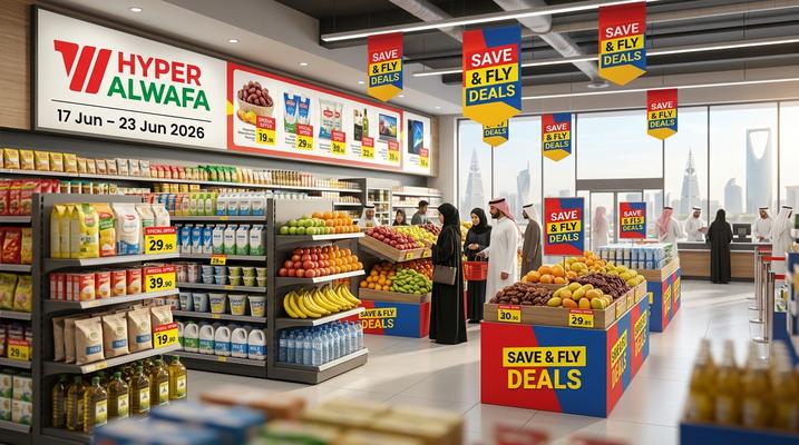 عروض الوفاء هايبرماركت وفر وإنطلق طويق والشفاء والملز والخرج حتى 23 يونيو 2026