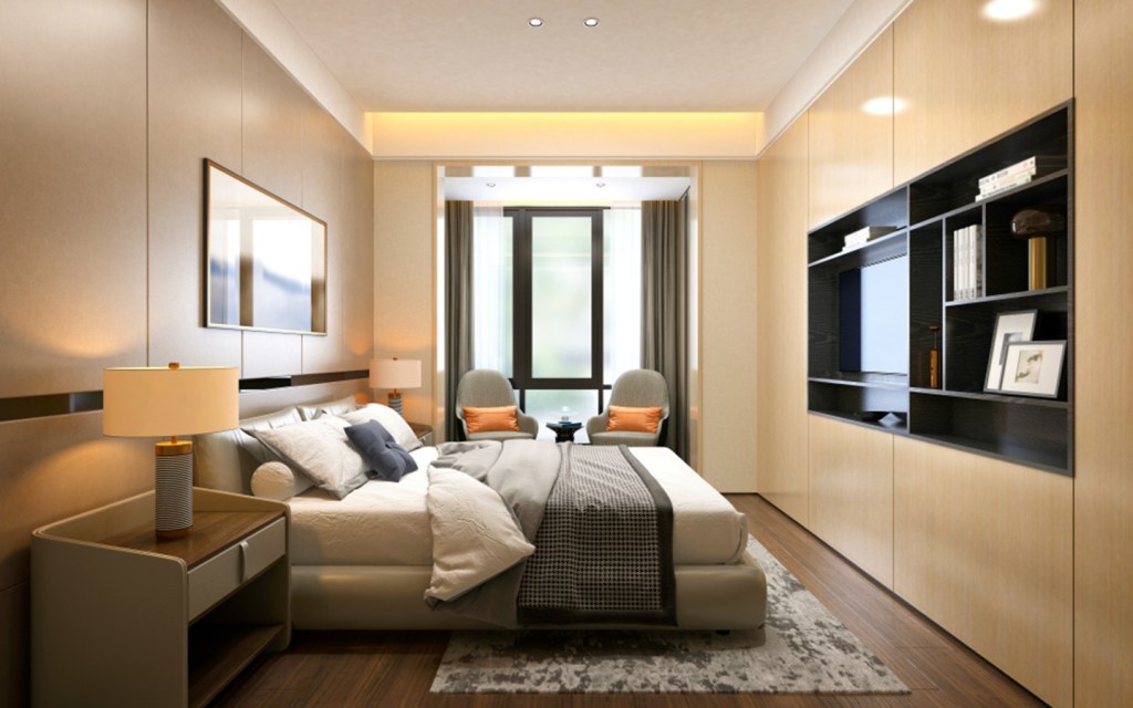 hotel apartment room in Abu Dhabi for short-term stays